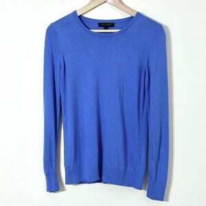 Banana Republic Silk Cashmere Soft Lightweight Sweater Periwinkle Minimalist